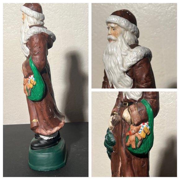 Vintage Grandeur1801 Ireland Santa Figurine Santa's of the World 14" Ceramic - Picture 11 of 16